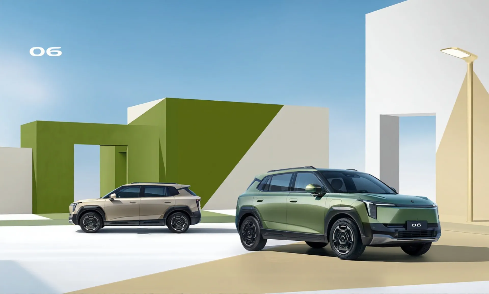 Dongfeng 06 compact SUV in the city